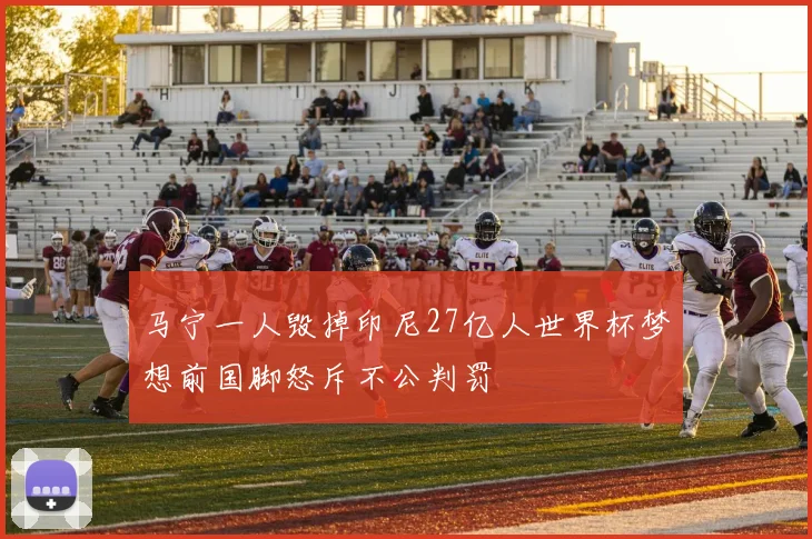 马宁一人毁掉印尼27亿人世界杯梦想前国脚怒斥不公判罚